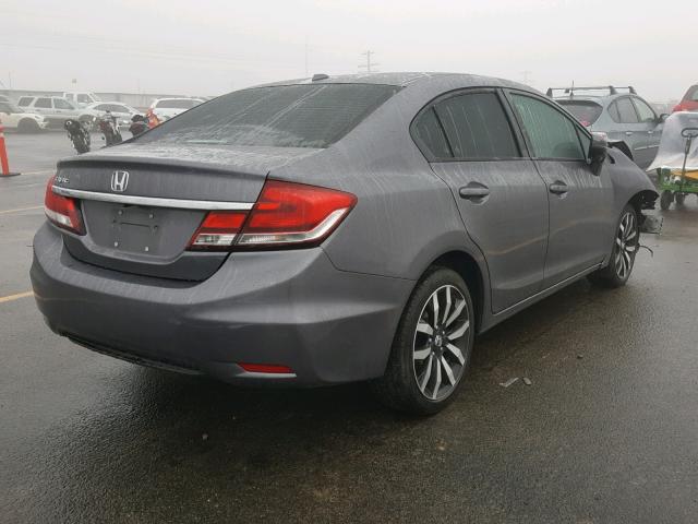 2HGFB2F94FH525736 - 2015 HONDA CIVIC EXL GRAY photo 4