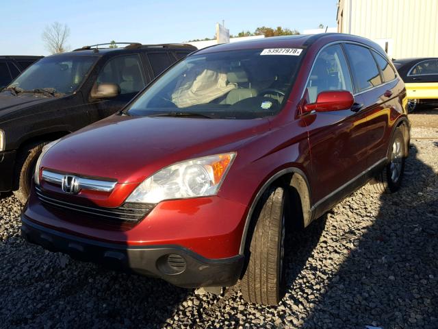 5J6RE387X9L034724 - 2009 HONDA CR-V EXL RED photo 2