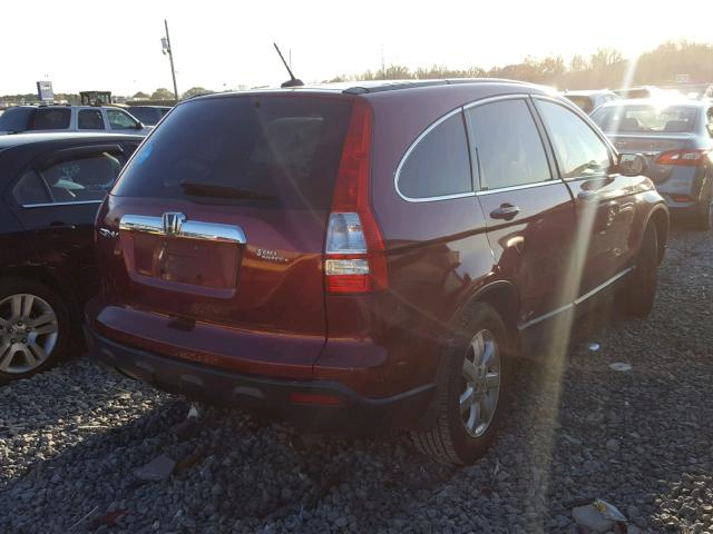 5J6RE387X9L034724 - 2009 HONDA CR-V EXL RED photo 4