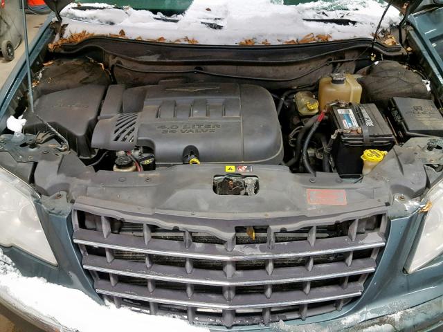 2A8GF68X77R214719 - 2007 CHRYSLER PACIFICA T GREEN photo 7