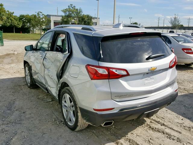 2GNAXYEX1K6148602 - 2019 CHEVROLET EQUINOX PR SILVER photo 3