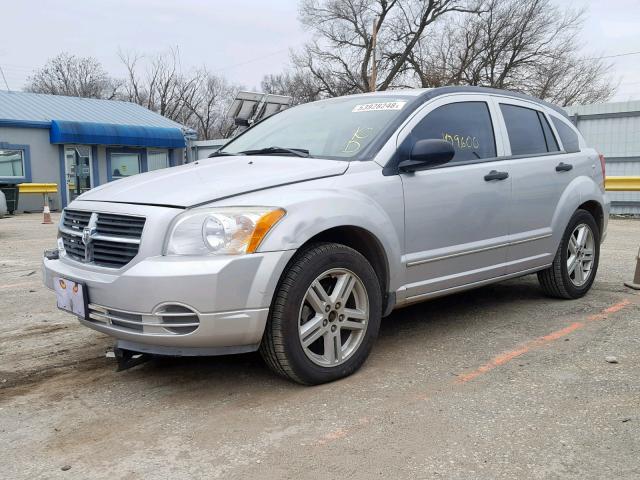 1B3HB48B57D575970 - 2007 DODGE CALIBER SX SILVER photo 2