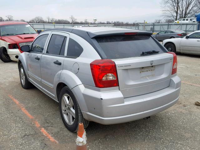 1B3HB48B57D575970 - 2007 DODGE CALIBER SX SILVER photo 3