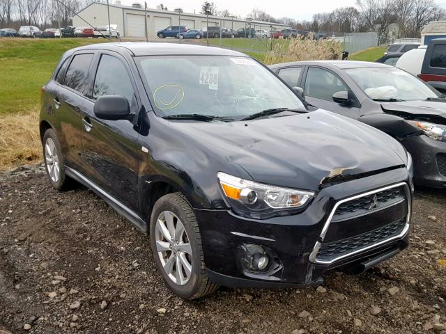 4A4AR3AU6EE024836 - 2014 MITSUBISHI OUTLANDER BLACK photo 1