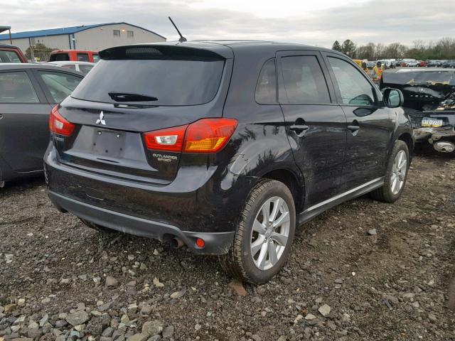 4A4AR3AU6EE024836 - 2014 MITSUBISHI OUTLANDER BLACK photo 4