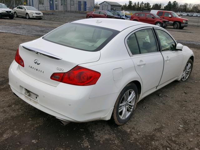 JN1CV6AR3BM412099 - 2011 INFINITI G37 WHITE photo 4