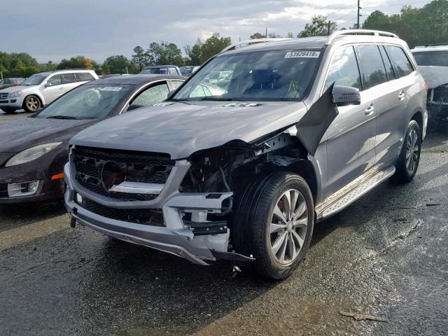 4JGDF7CE2EA357791 - 2014 MERCEDES-BENZ GL 450 4MA GRAY photo 2