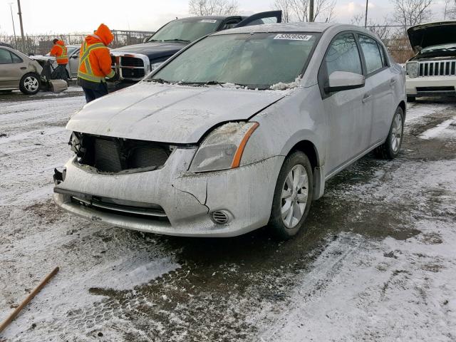 3N1AB6AP0BL694923 - 2011 NISSAN SENTRA 2.0 SILVER photo 2