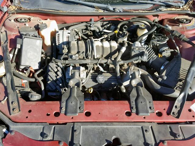 2G2WS522141323939 - 2004 PONTIAC GRAND PRIX RED photo 7