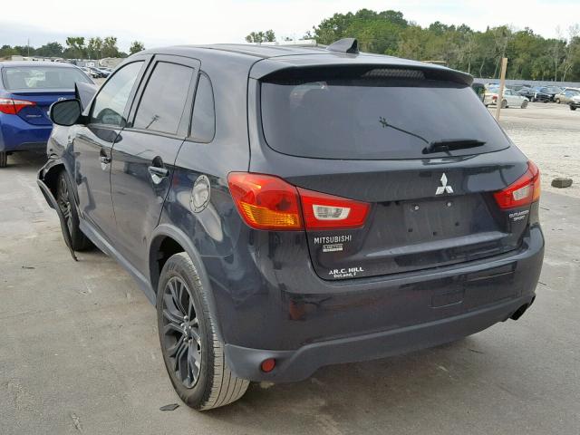 JA4AP3AU3HZ044806 - 2017 MITSUBISHI OUTLANDER BLACK photo 3