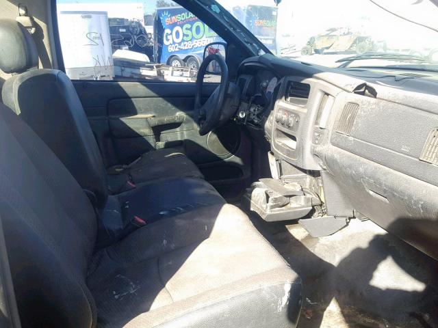 1D7HA16K23J660219 - 2003 DODGE RAM 1500 S GRAY photo 5