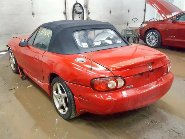 JM1NB353030307032 - 2003 MAZDA MX-5 MIATA RED photo 3