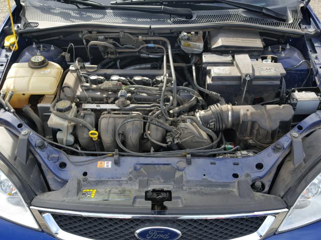 1FAHP34N26W230821 - 2006 FORD FOCUS ZX4 BLUE photo 7