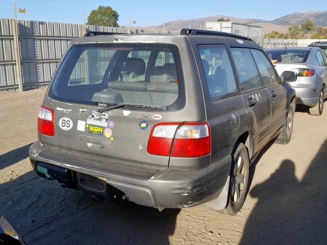 JF1SF65672H746608 - 2002 SUBARU FORESTER S CHARCOAL photo 4