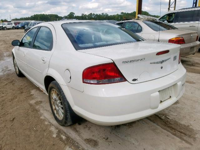 1C3EL46TX4N172331 - 2004 CHRYSLER SEBRING LX WHITE photo 3