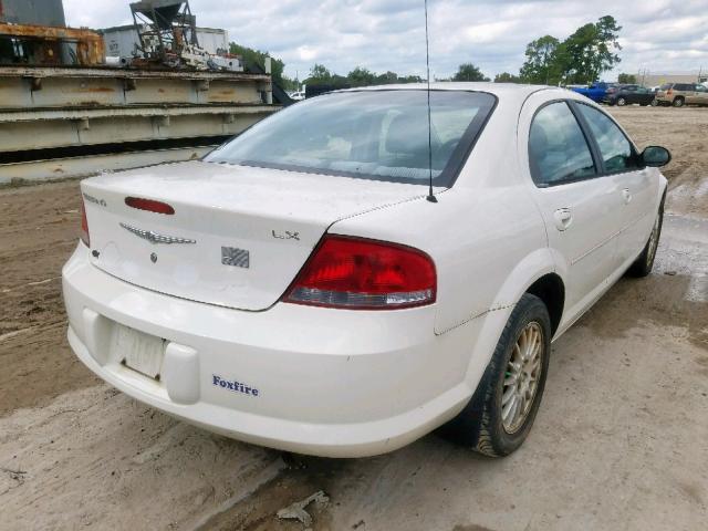 1C3EL46TX4N172331 - 2004 CHRYSLER SEBRING LX WHITE photo 4