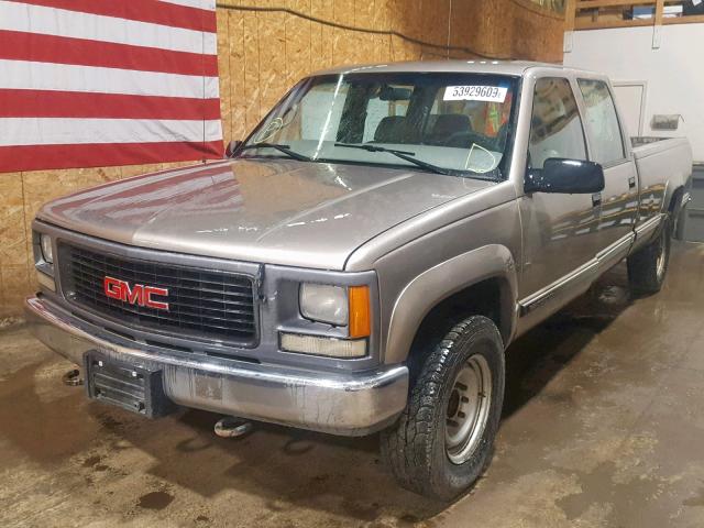 1GTHK33R3XF089420 - 1999 GMC SIERRA K35 TAN photo 2