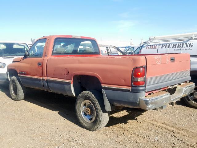 1B7KF26W7SS323189 - 1995 DODGE RAM 2500 RED photo 3