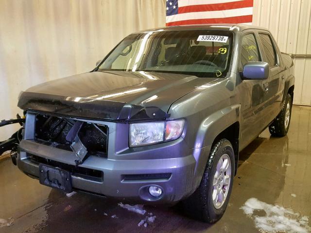 2HJYK16427H510235 - 2007 HONDA RIDGELINE GRAY photo 2