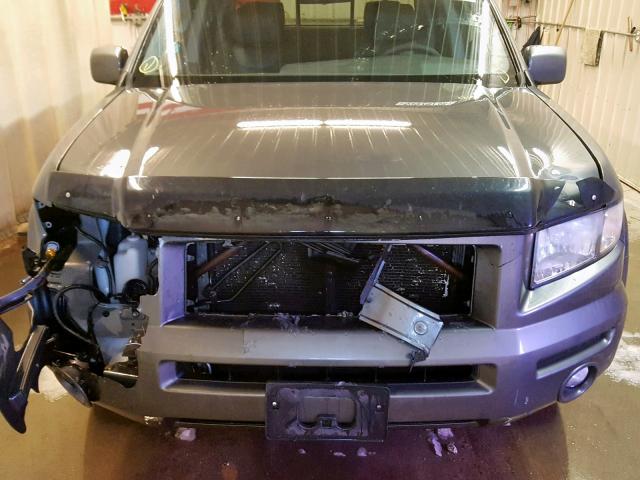 2HJYK16427H510235 - 2007 HONDA RIDGELINE GRAY photo 9