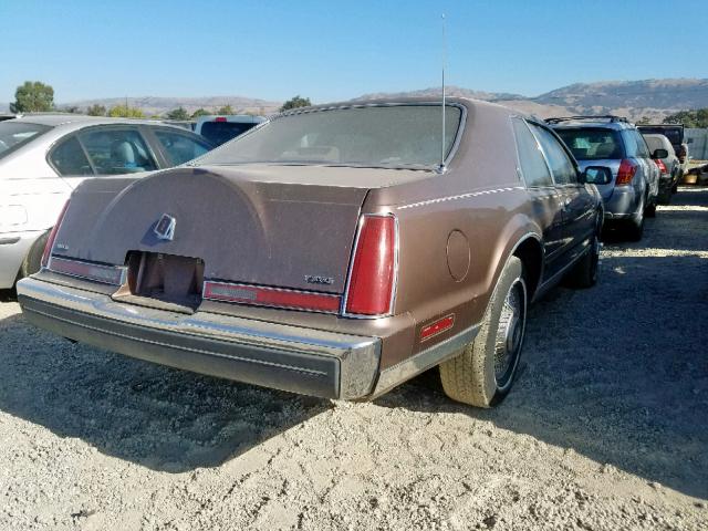 1LNBM91F0HY625981 - 1987 LINCOLN MARK VII BROWN photo 4