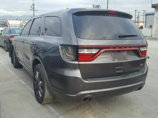 1C4SDHCT3FC127382 - 2015 DODGE DURANGO R/ GRAY photo 3