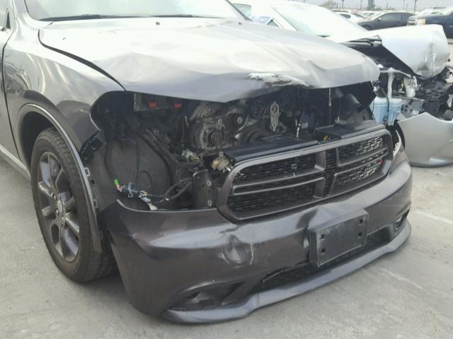 1C4SDHCT3FC127382 - 2015 DODGE DURANGO R/ GRAY photo 9