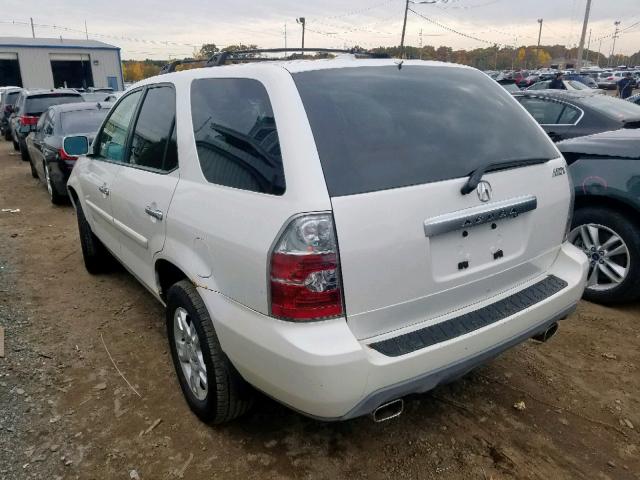 2HNYD18926H522448 - 2006 ACURA MDX TOURIN WHITE photo 3