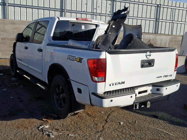 1N6BA0EC9FN515175 - 2015 NISSAN TITAN S WHITE photo 3