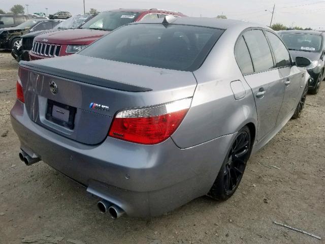 WBSNB93576B583295 - 2006 BMW M5 GRAY photo 4