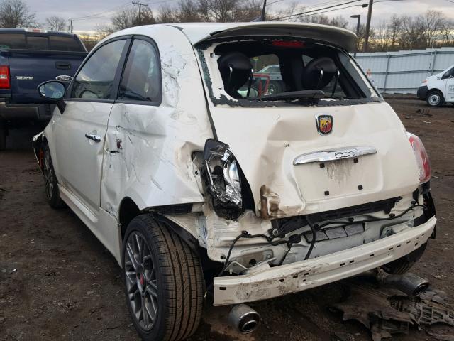 3C3CFFFH0HT682568 - 2017 FIAT 500 ABARTH WHITE photo 9