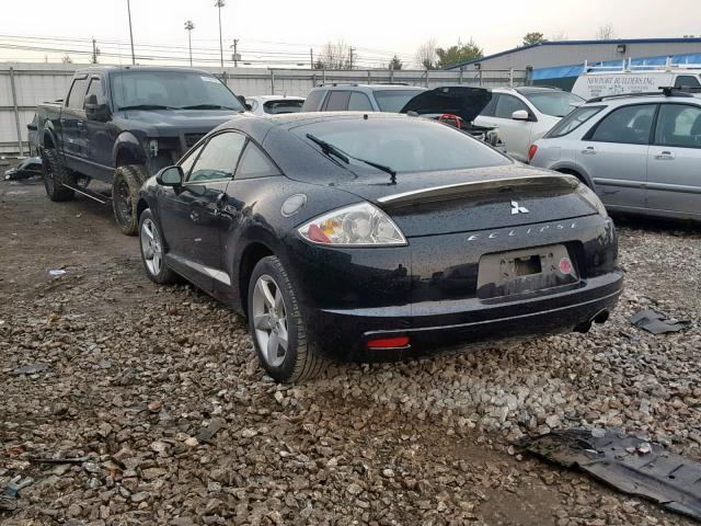 4A3AK24F99E028420 - 2009 MITSUBISHI ECLIPSE GS BLACK photo 3