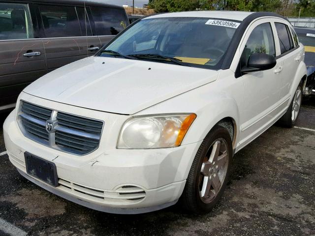 1B3HB48A79D206859 - 2009 DODGE CALIBER SX WHITE photo 2