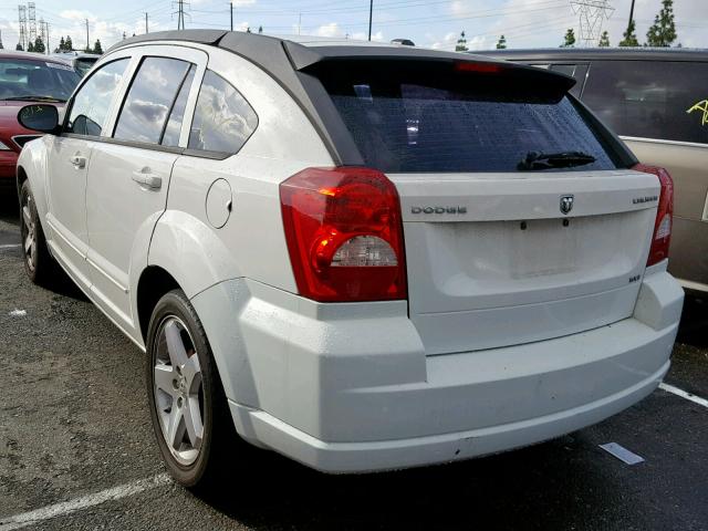 1B3HB48A79D206859 - 2009 DODGE CALIBER SX WHITE photo 3