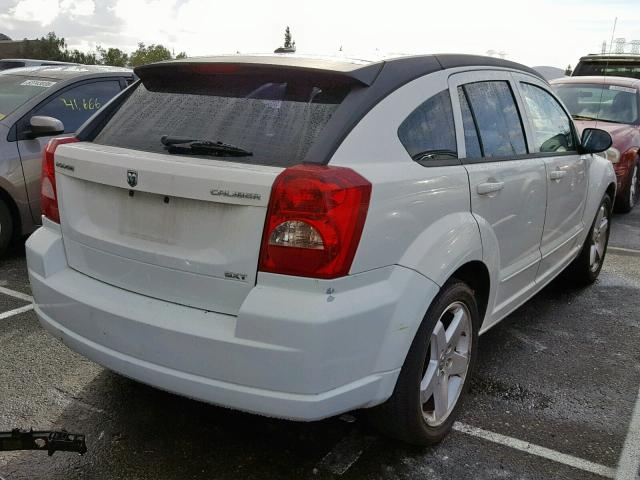 1B3HB48A79D206859 - 2009 DODGE CALIBER SX WHITE photo 4