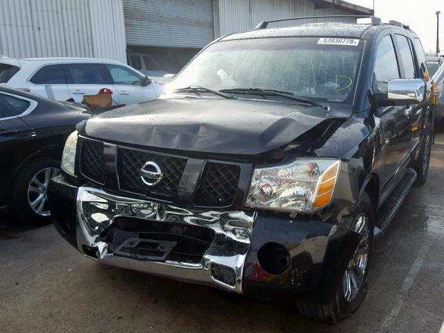 5N1AA08A84N734517 - 2004 NISSAN ARMADA SE BLACK photo 2