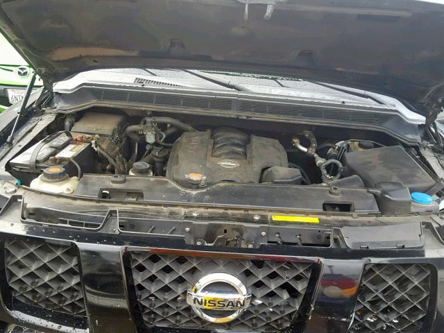 5N1AA08A84N734517 - 2004 NISSAN ARMADA SE BLACK photo 7