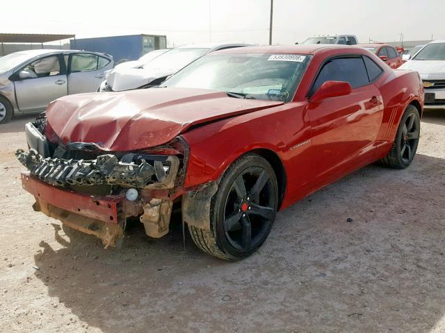 2G1FS1EW1B9174443 - 2011 CHEVROLET CAMARO SS RED photo 2