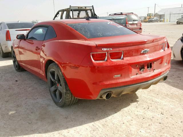 2G1FS1EW1B9174443 - 2011 CHEVROLET CAMARO SS RED photo 3