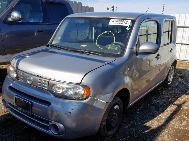 JN8AZ2KR1AT157638 - 2010 NISSAN CUBE BASE SILVER photo 2