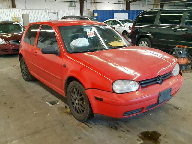 WVWBA21JXYW471820 - 2000 VOLKSWAGEN GOLF GL RED photo 1