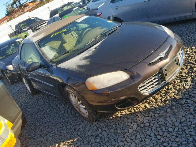 1C3EL45X73N506074 - 2003 CHRYSLER SEBRING LX BROWN photo 1