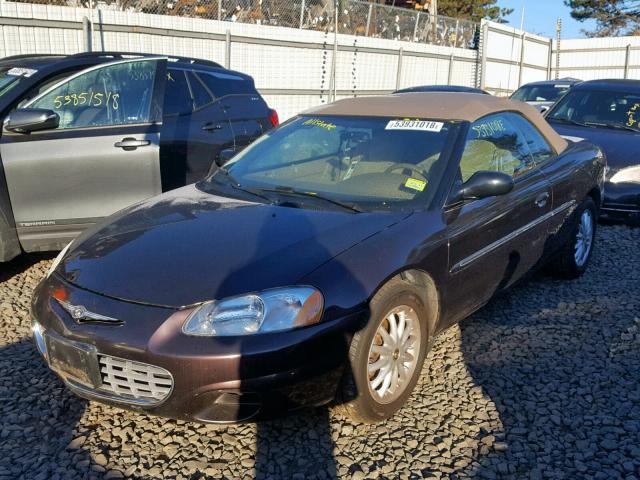 1C3EL45X73N506074 - 2003 CHRYSLER SEBRING LX BROWN photo 2