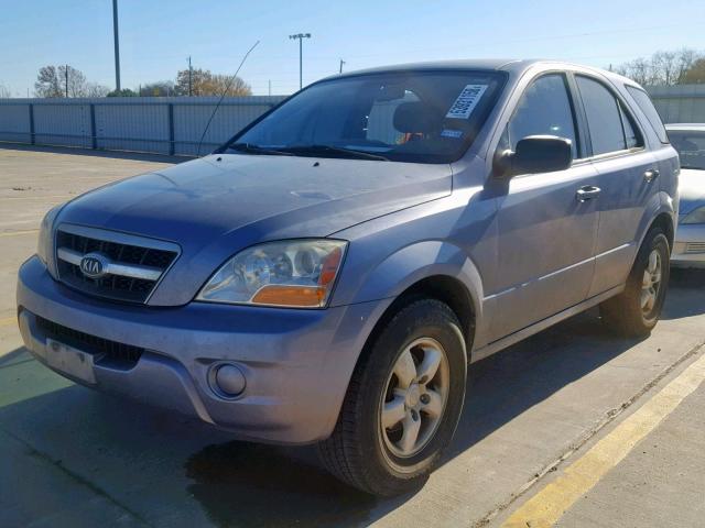 KNDJD735895890482 - 2009 KIA SORENTO LX BLUE photo 2