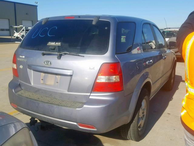 KNDJD735895890482 - 2009 KIA SORENTO LX BLUE photo 4