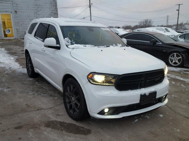 1C4SDJCTXFC843476 - 2015 DODGE DURANGO R/ WHITE photo 1