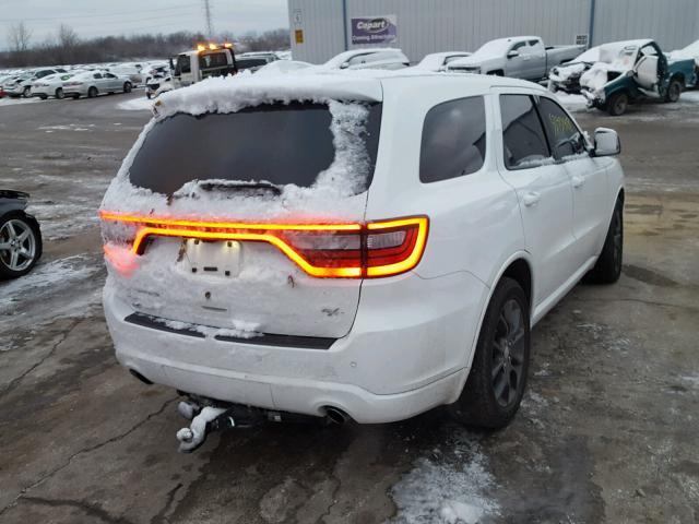 1C4SDJCTXFC843476 - 2015 DODGE DURANGO R/ WHITE photo 4