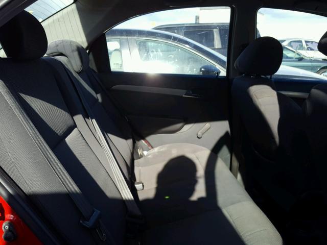 KL1TD56667B158360 - 2007 CHEVROLET AVEO BASE Қызыл фото 6