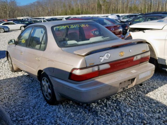 2T1BB02E9VC180409 - 1997 TOYOTA COROLLA DX BROWN photo 3