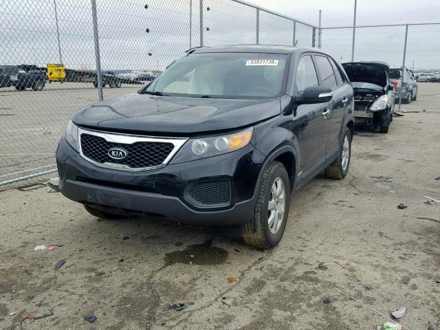 5XYKTCA66CG239734 - 2012 KIA SORENTO BA BLACK photo 2